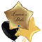Gold Star Debs Personalised Star Balloon Bouquet