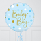 New Baby Boy Star Inflated Foil Balloons