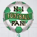 No1 Football Fan Inflated Foil Balloon Bunch