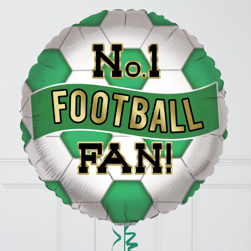 No1 Football Fan Inflated Foil Balloon Bunch