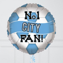 No1 Manchester City Football Fan Inflated Foil Balloon Bunch