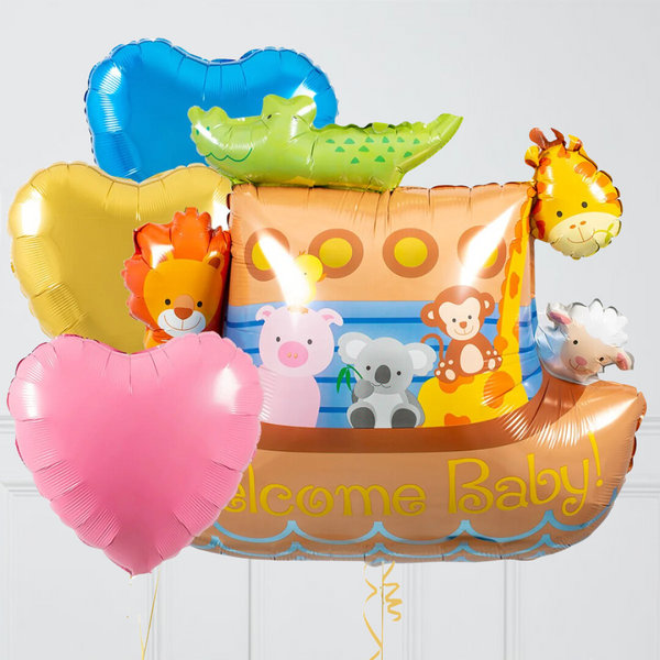 Noah's Ark Pastel Baby Inflated Balloon Package
