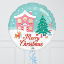 Nostalgic Christmas Wonderland Inflated Foil Balloon Bunch