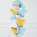 Nostalgic Christmas Wonderland Inflated Foil Balloon Bunch