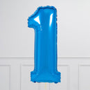Number Blue Large Shape Balloon