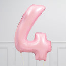 Number Pale Pink Large Shape Balloon