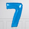 Number Blue Large Shape Balloon