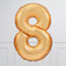 Number Gold Large Shape Balloon