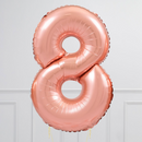 Number Rose Gold Large Shape Balloon