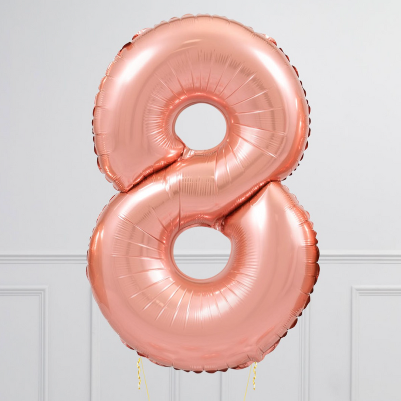 Number Rose Gold Large Shape Balloon