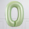 Number Olive Green Large Shape Balloon