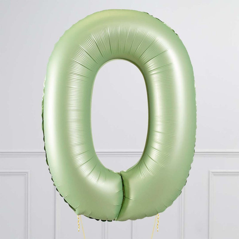 Number Olive Green Large Shape Balloon