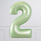 Number Olive Green Large Shape Balloon