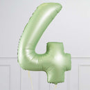 Number Olive Green Large Shape Balloon