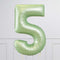 Number Olive Green Large Shape Balloon