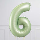 Number Olive Green Large Shape Balloon