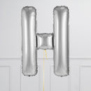 Inflated Silver Letter Balloons