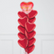 Ombre Arrow Valentine's Day Hearts Inflated Foil Balloon Bunch