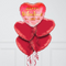 Ombre Arrow Valentine's Day Hearts Inflated Foil Balloon Bunch