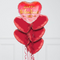 Ombre Arrow Valentine's Day Hearts Inflated Foil Balloon Bunch