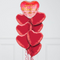 Ombre Arrow Valentine's Day Hearts Inflated Foil Balloon Bunch