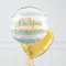 On Your Communion Baby Blue Inflated Foil Balloon Bunch