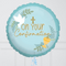 On Your Confirmation Baby Blue Inflated Foil Balloon Bunch