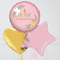 On Your Confirmation Baby Pink Inflated Foil Balloon Bunch