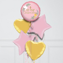 On Your Confirmation Baby Pink Inflated Foil Balloon Bunch