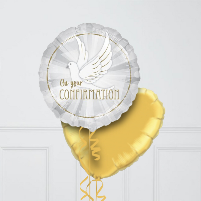 On Your Confirmation Inflated Foil Balloon Bunch