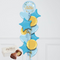 On Your Communion Blue Inflated Foil Balloon Bunch