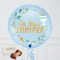 On Your Communion Blue Inflated Foil Balloon Bunch
