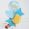 On Your Communion Blue Inflated Foil Balloon Bunch