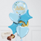 On Your Communion Blue Inflated Foil Balloon Bunch