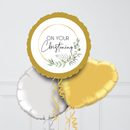 On your Christening Foil Balloon Bouquet