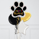 Party Animal Paw Foil Inflated Balloon Bouquet