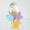 Pastel Easter Egg Inflated Foil Balloon Bunch