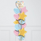 Pastel Rainbow Mother's Day Hearts Inflated Foil Balloon Bunch