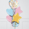 Pastel Rainbow Mother's Day Hearts Inflated Foil Balloon Bunch