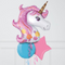 Pastel Sweet Unicorn Birthday Inflated Balloon Bunch