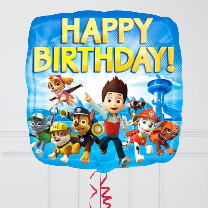 Paw Patrol Birthday Inflated Foil Balloon Bunch