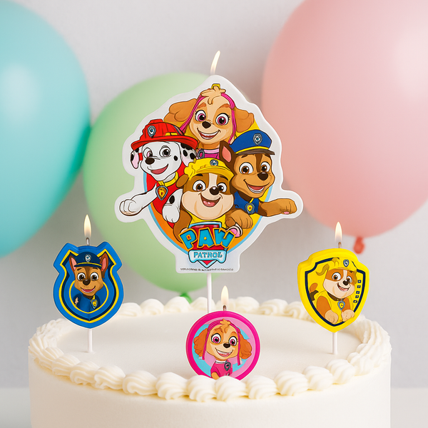 Paw Patrol Candle Set – (4 Candles)