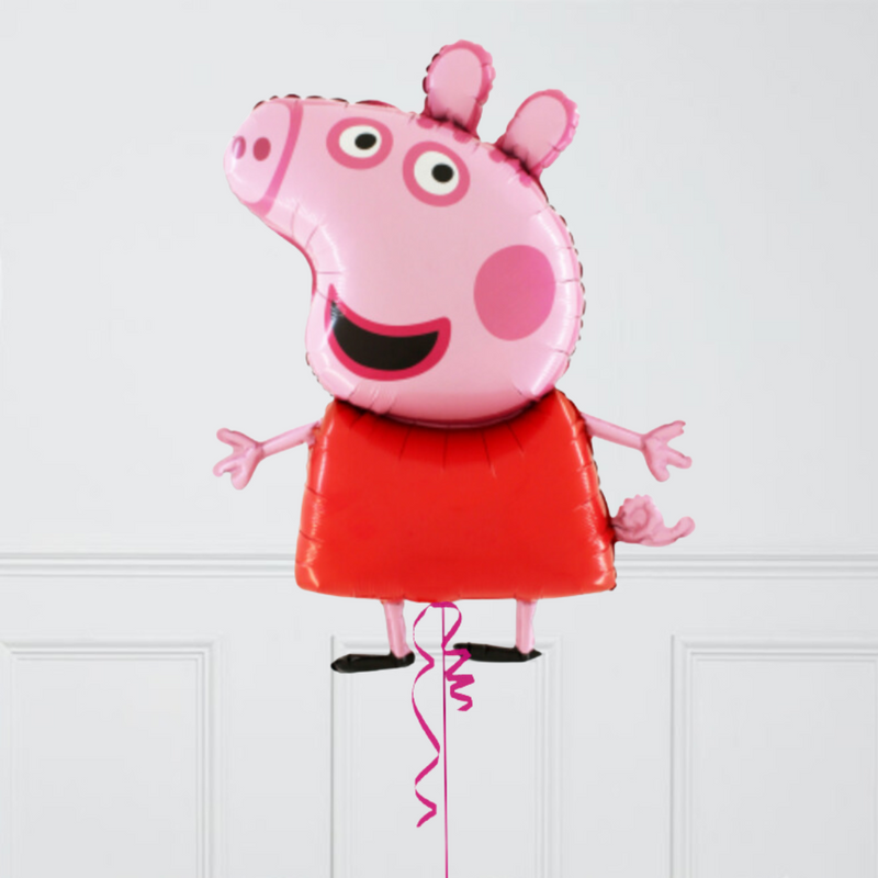 Peppa Pig Shape Inflated Foil Balloon Bunch