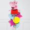 Peppa Pig Shape Inflated Foil Balloon Bunch