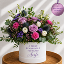 Personalised 100th Birthday Lavender Rose Hat Box