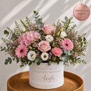 Personalised 100th Birthday Rose Flower Hat Box