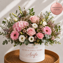 Personalised 60th Birthday Rose Flower Hat Box