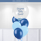 Personalised Blue Bubble Latex Bunch