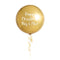 Personalised Christmas Gold Orb Balloon