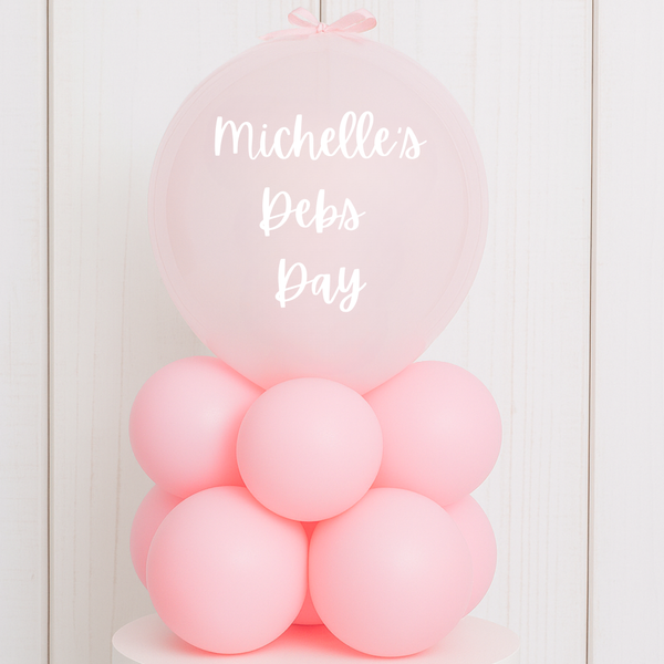 Personalised Debs Pink Table Stack